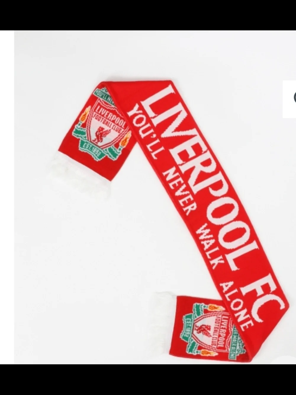 Liverpool FC Red Crest Scarf ~ Unisex